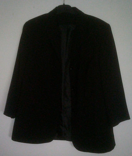 Schwarze blazerjacke mit - schwarze,