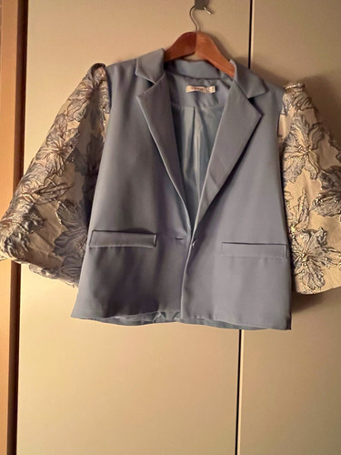 Jacquard brokat stil blazer - brokat,