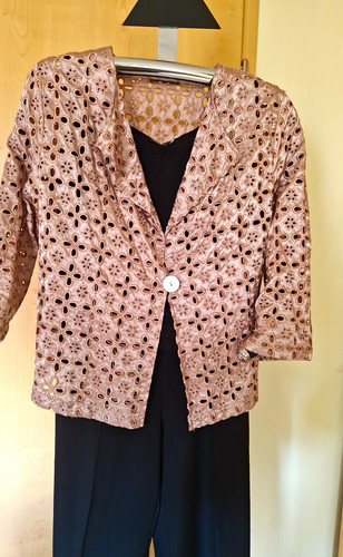 Damen blazer lochstickerei - damen,